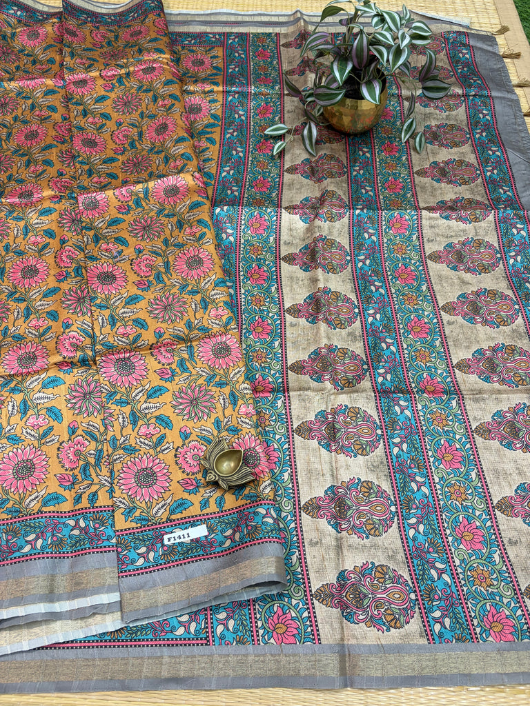 Printed Rawsilk #F1411