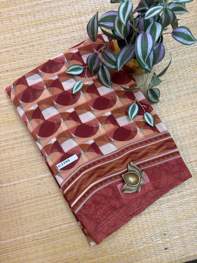 Designer Synthetic Saree#G1794