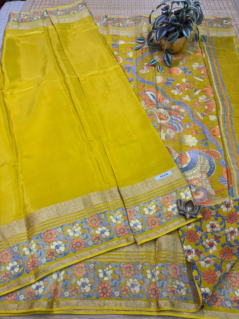 Semi Crepe Sarees #F7055