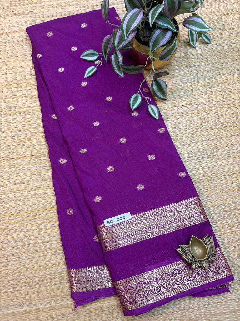 Semi Crepe Sarees #SC222