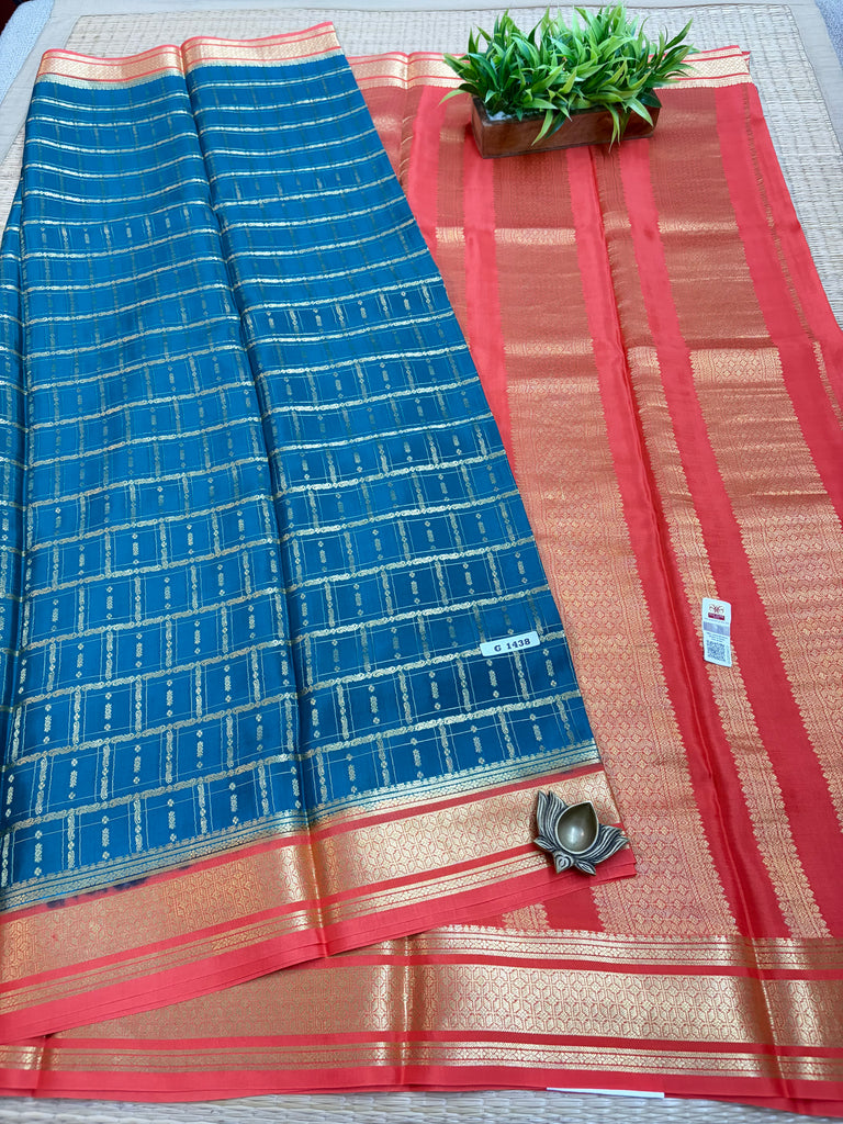 Pure Crepe Silk Saree #G1438