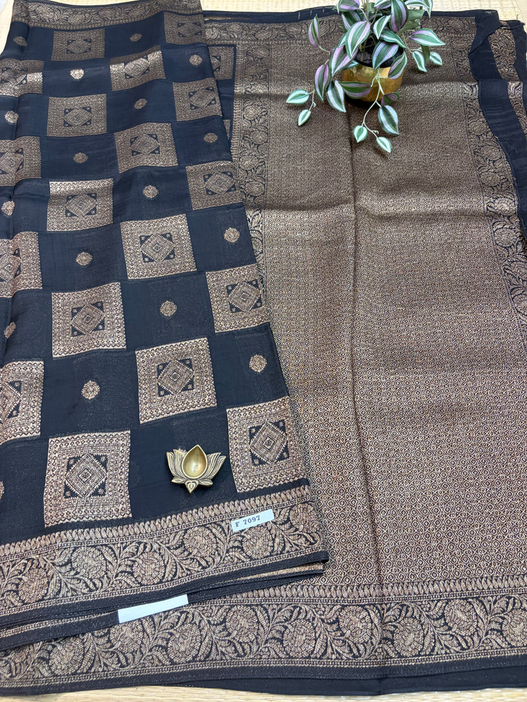 Semi Jute Silk Sarees #F7097