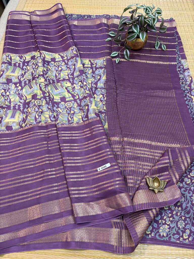 Semi Crepe Sarees #F4585