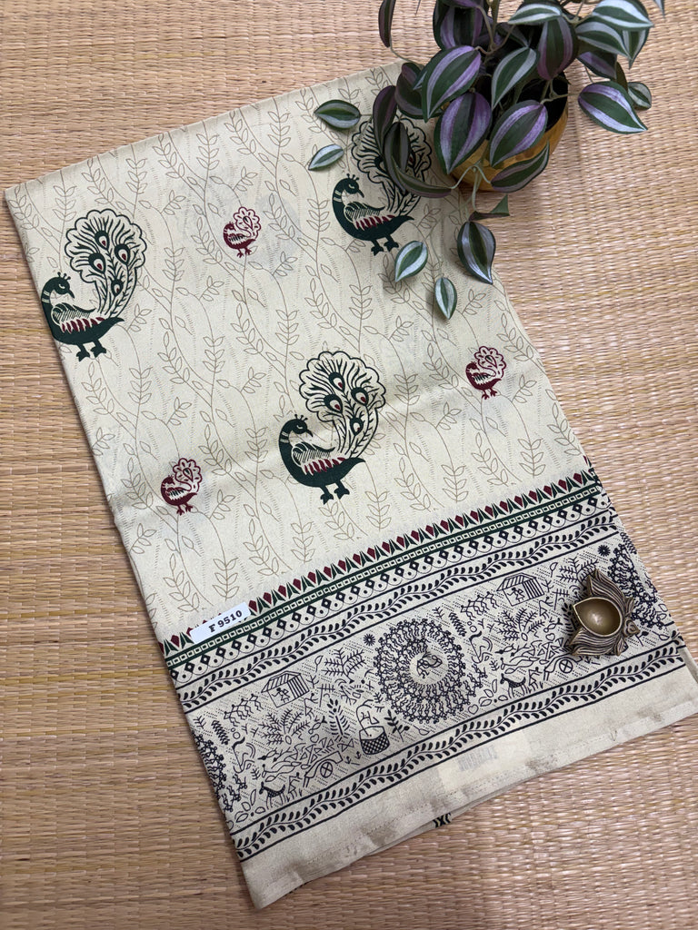 Kashmiri Printed Silk #F9510
