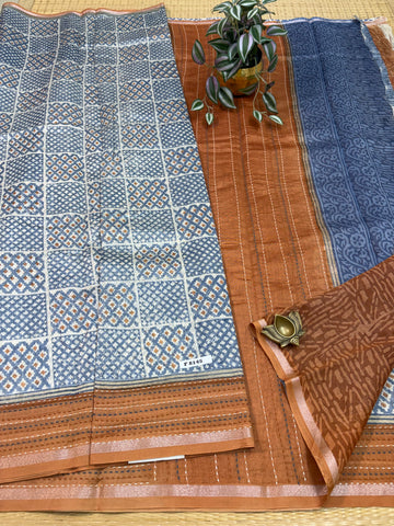 Pure Chanderi Silk Cotton #F8145