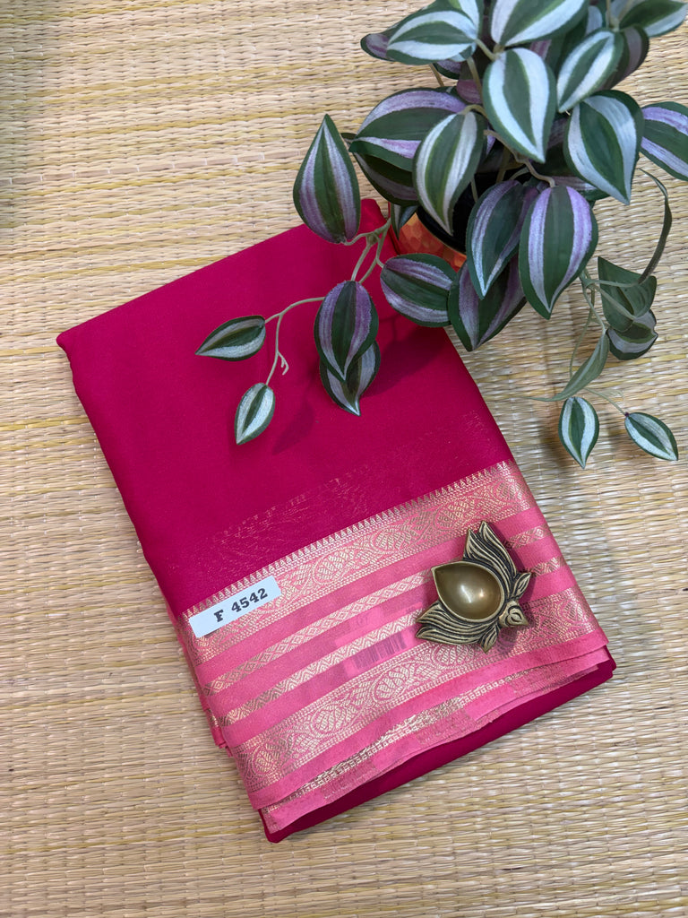 Semi Crepe Sarees #F4542