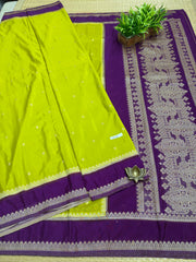 Semi Banarasi Crepe Sarees #F9475