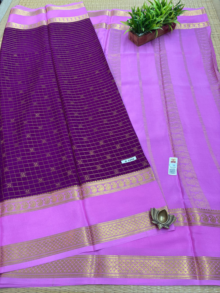 Pure Crepe Silk Saree #G1442