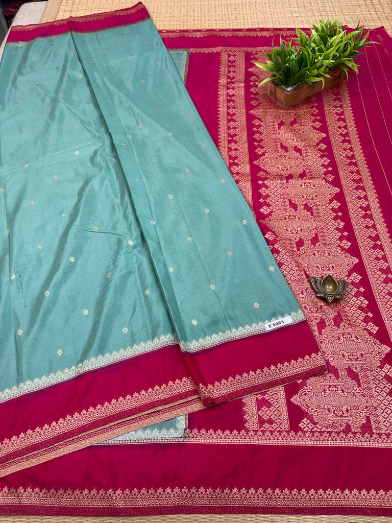Semi Banarasi Crepe Sarees #F9483