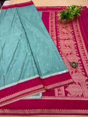 Semi Banarasi Crepe Sarees #F9483