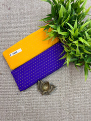 Set of 2 Silk Cotton fabric #F3855