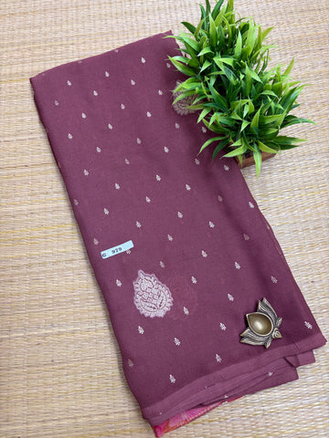 Mass Crepe Sarees #G979