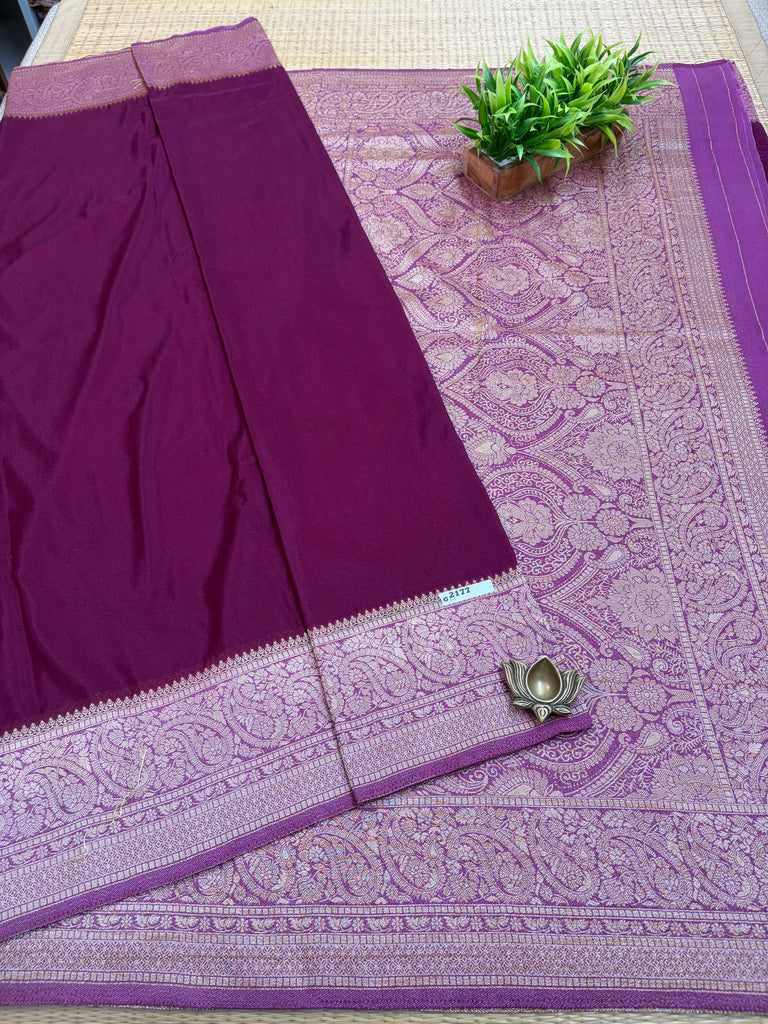 Semi Banarasi Crepe Sarees #G2177