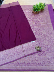 Semi Banarasi Crepe Sarees #G2177