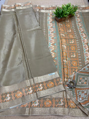 Semi Crepe Sarees #G130