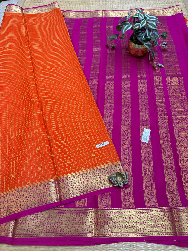 Pure Crepe Silk Saree #G2896