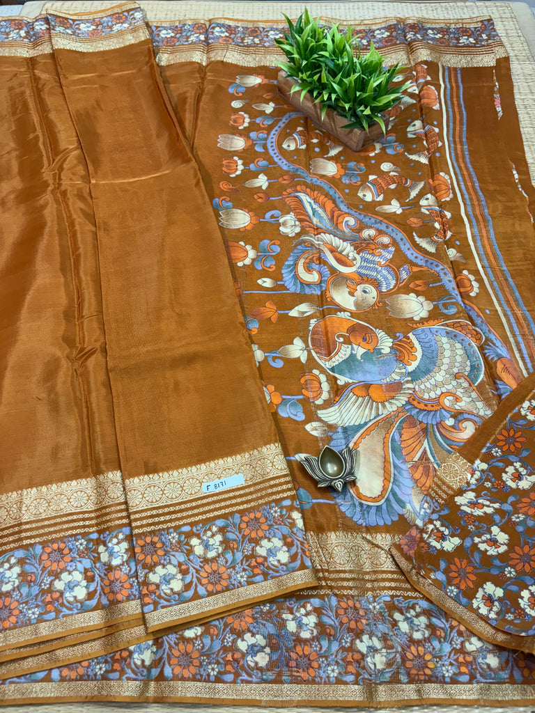 Semi Crepe Sarees #F8171