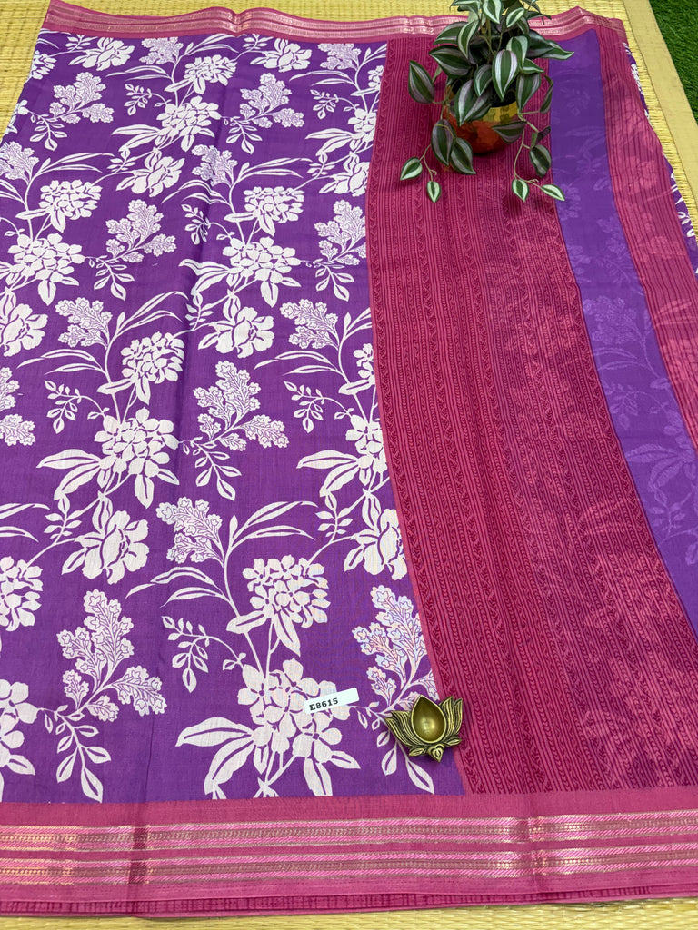 Fancy Cotton Sarees #E8615