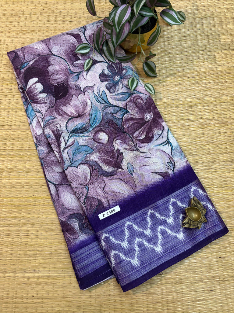 Semi Jute Silk Sarees #F7486