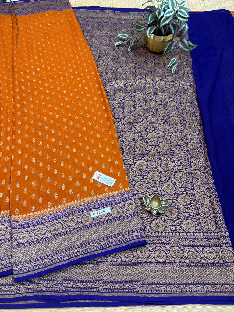 Pure Banaras Georgette Sarees #F7266