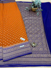 Pure Banaras Georgette Sarees #F7266