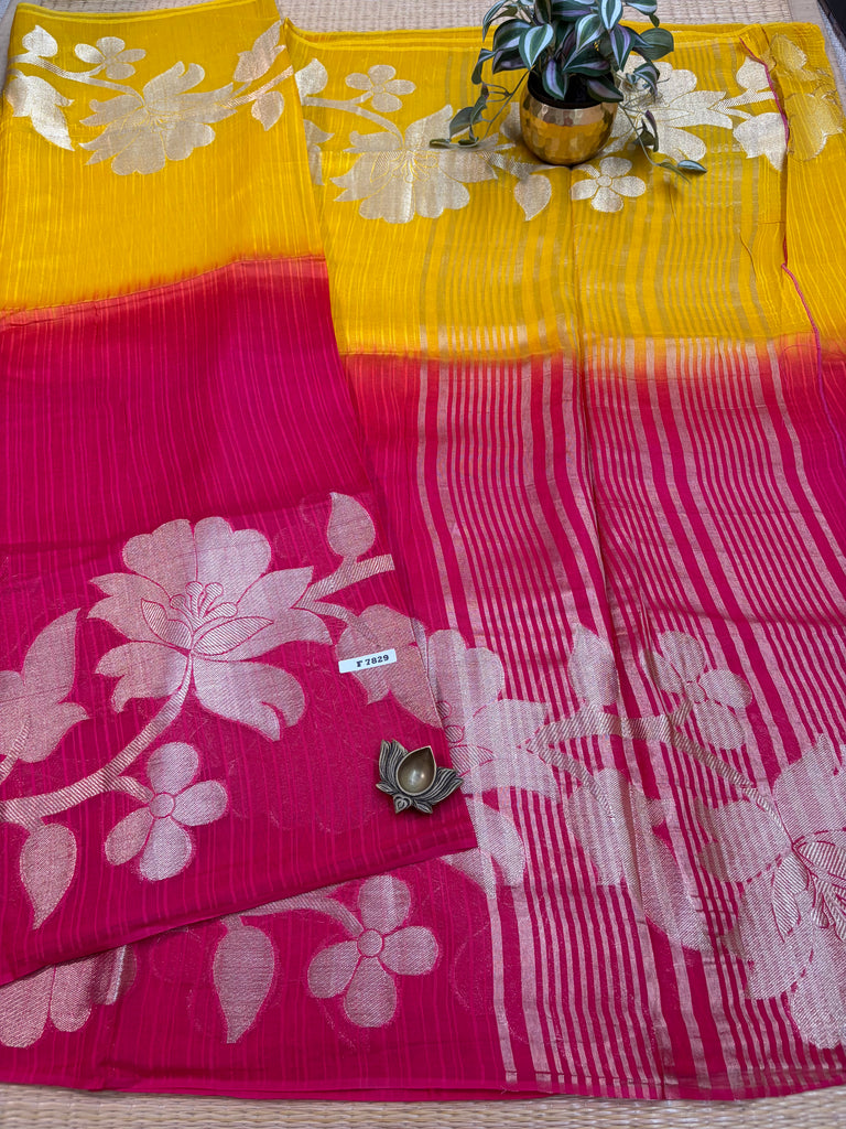 Semi Jute Silk Sarees #F7829