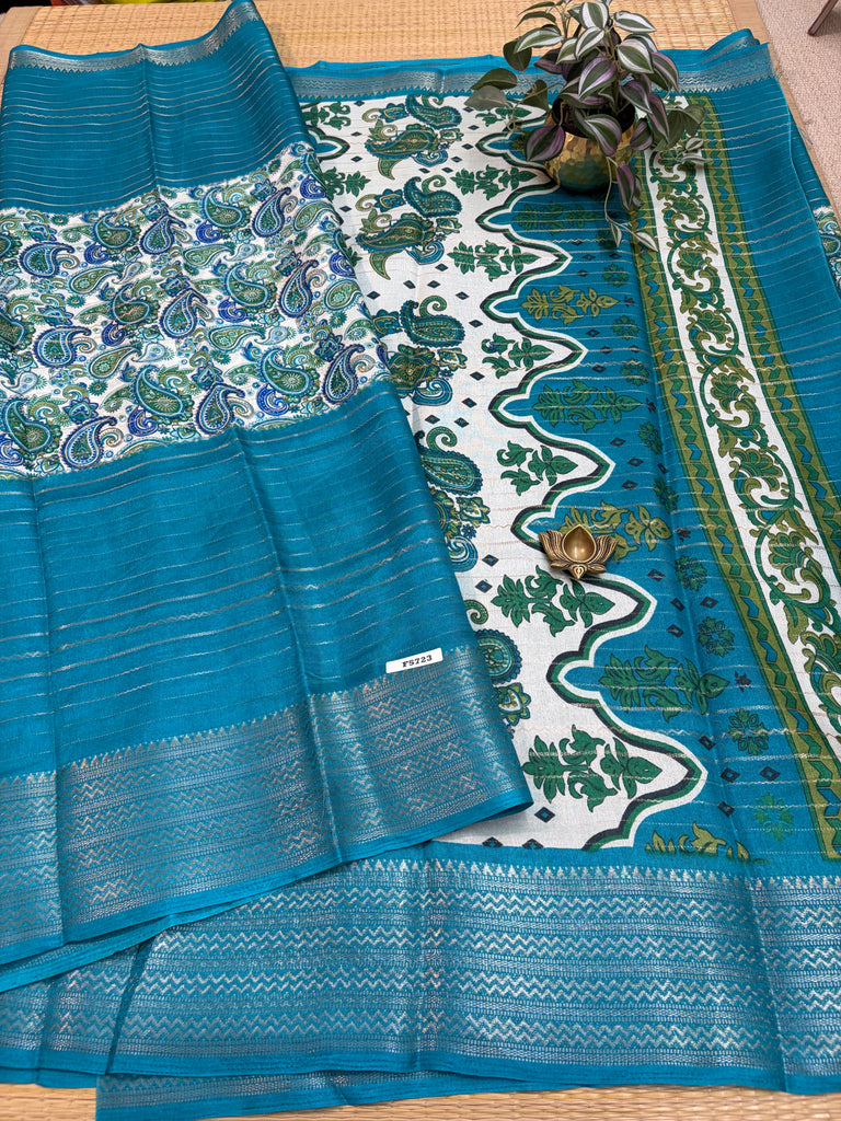 Semi Crepe Sarees #F5723