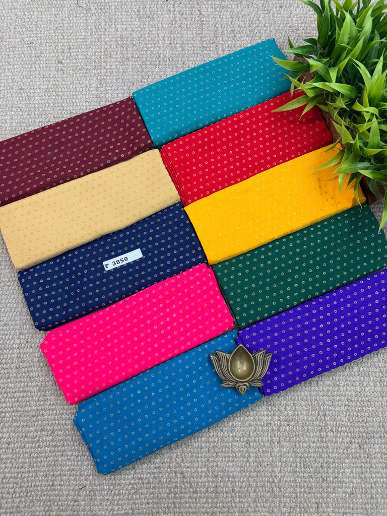 Set of 10 Silk Cotton fabric #F3850