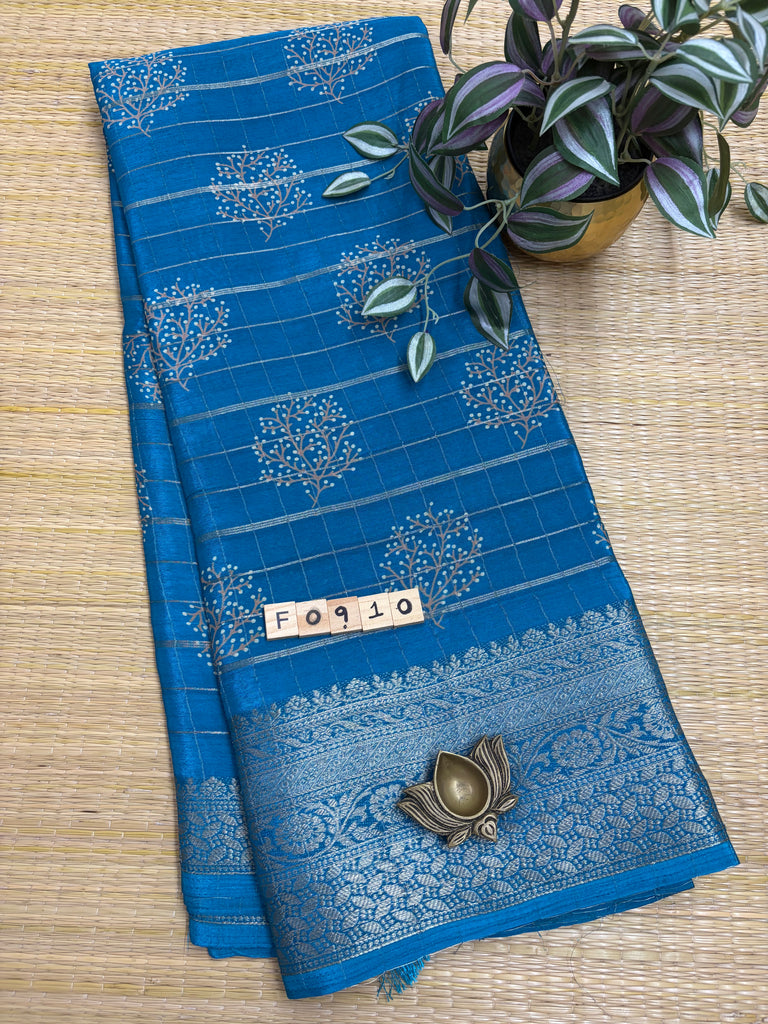 Semi Crepe Sarees #F0910