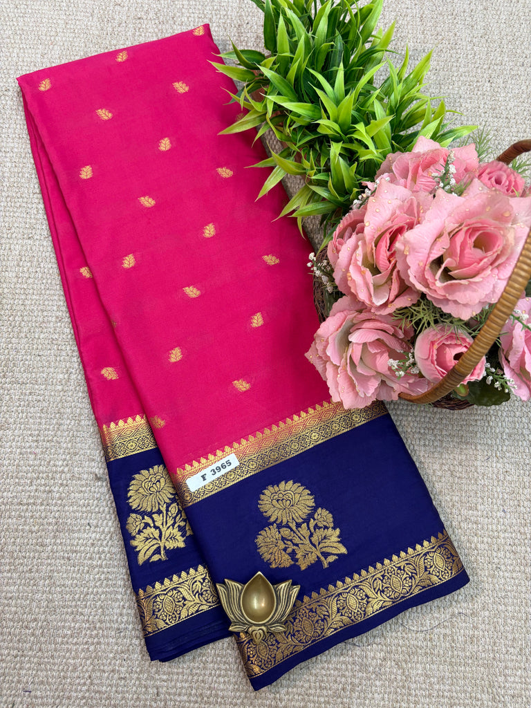 Semi Crepe Sarees #F3965