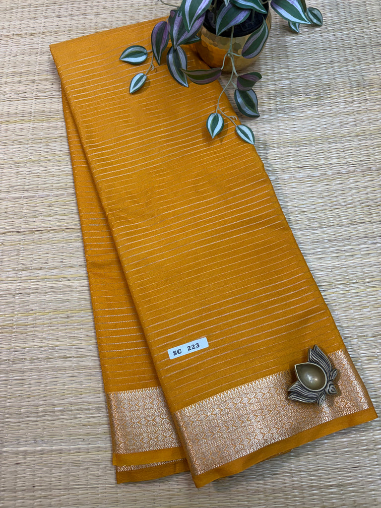 Semi Crepe Sarees #SC223