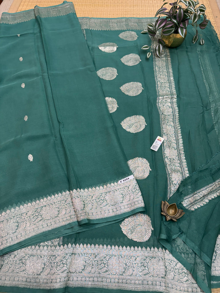 Pure Banaras Georgette Sarees #F6254