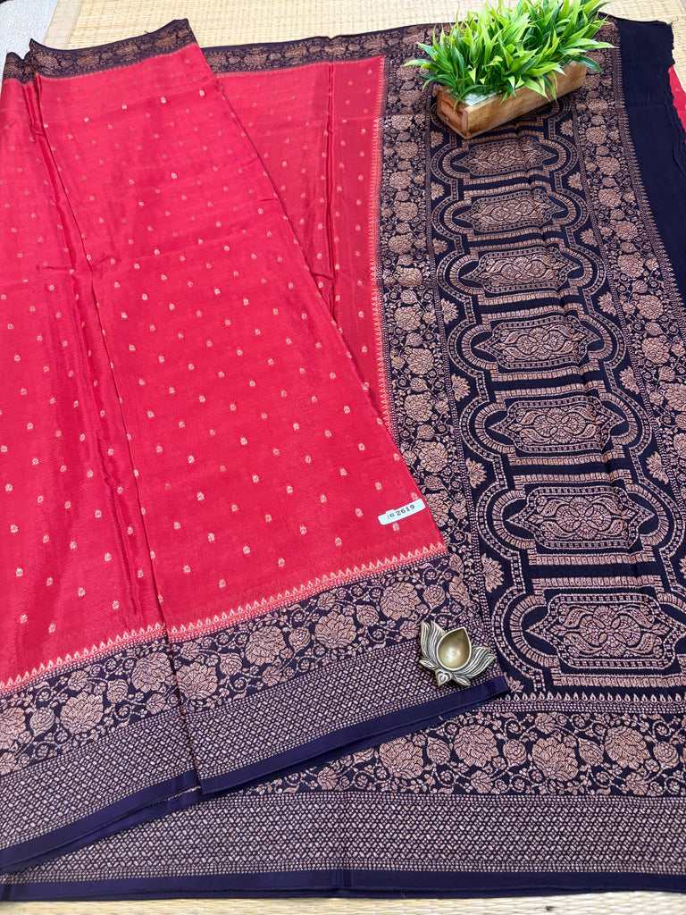 Semi Banarasi Crepe Sarees #G2619