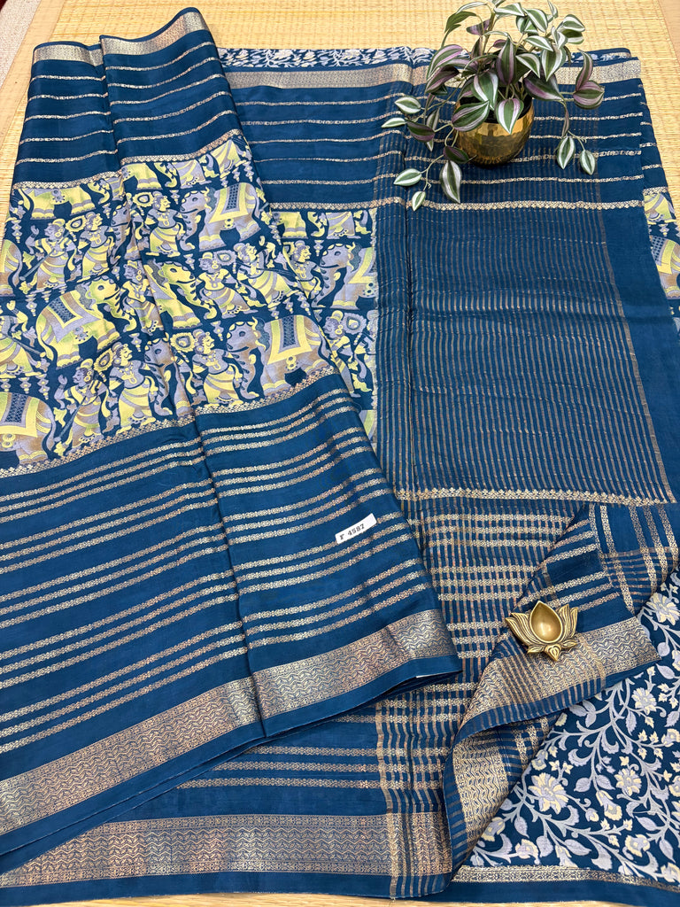 Semi Crepe Sarees #F4587