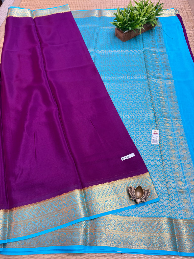 Pure Crepe Silk Saree #G487