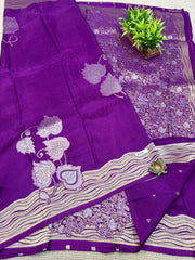 Varanasi Silk Blend Sarees #F0200