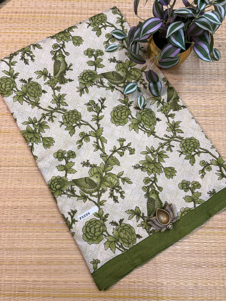 Kashmiri Printed Silk #F2255