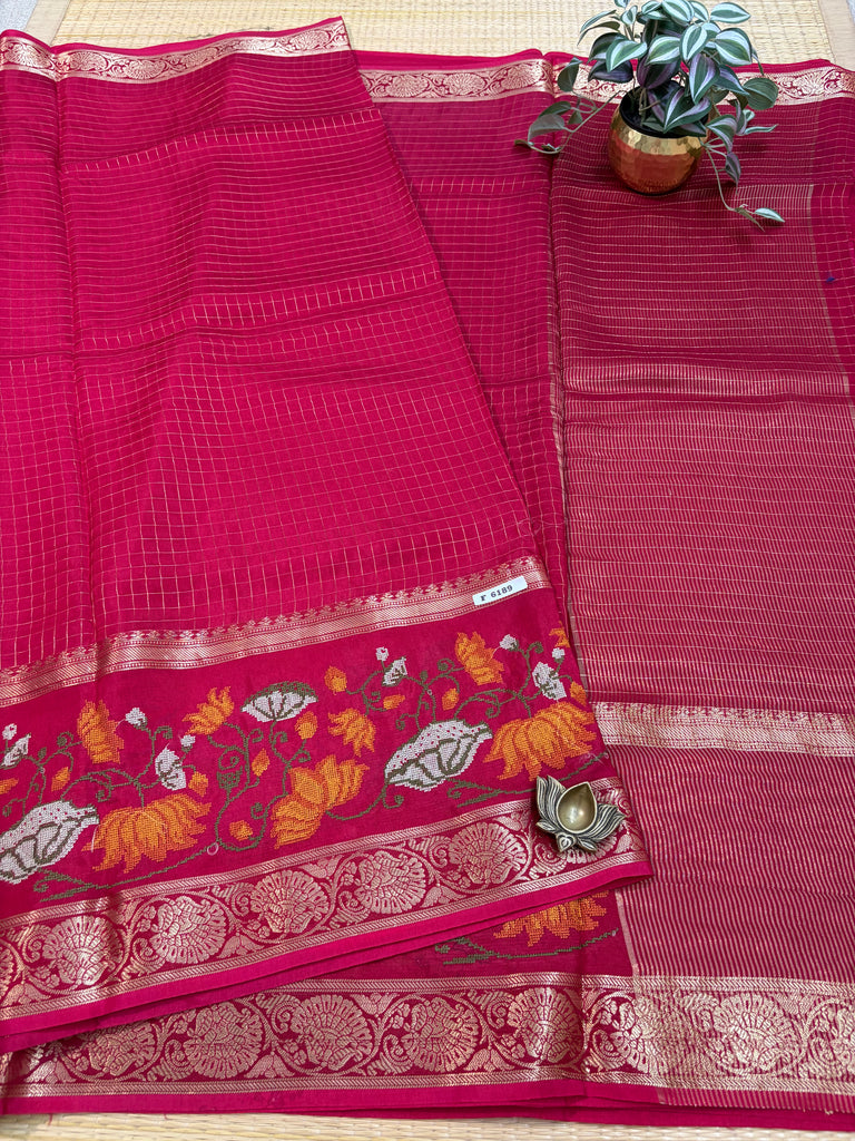 Semi Crepe Sarees #F6189