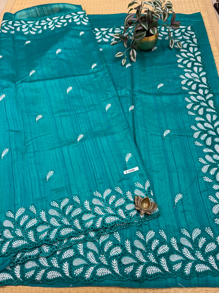Tussar Silk Sarees #F7296