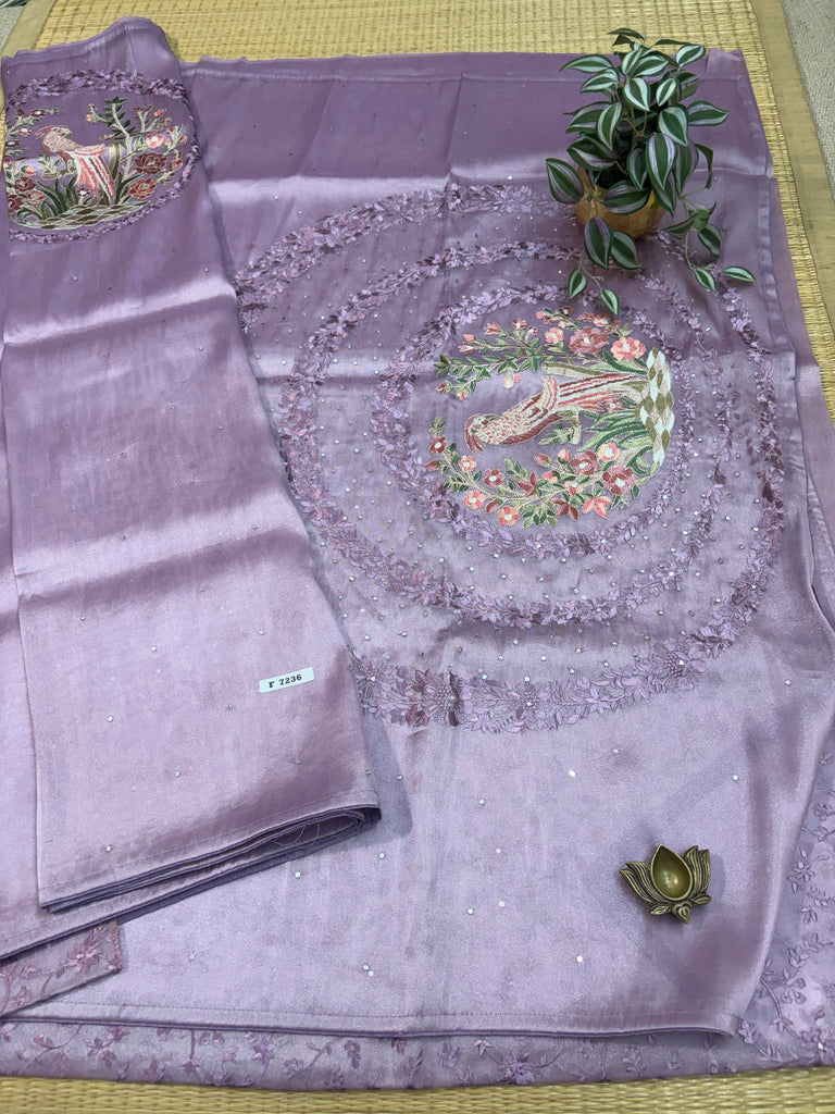 Organza Saree #F7236