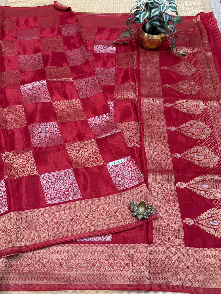 Semi Crepe Sarees #F7824