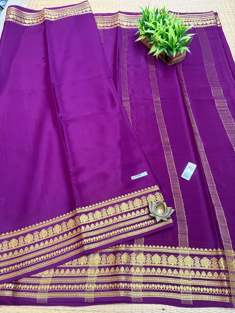 Pure Crepe Silk Saree #G1888