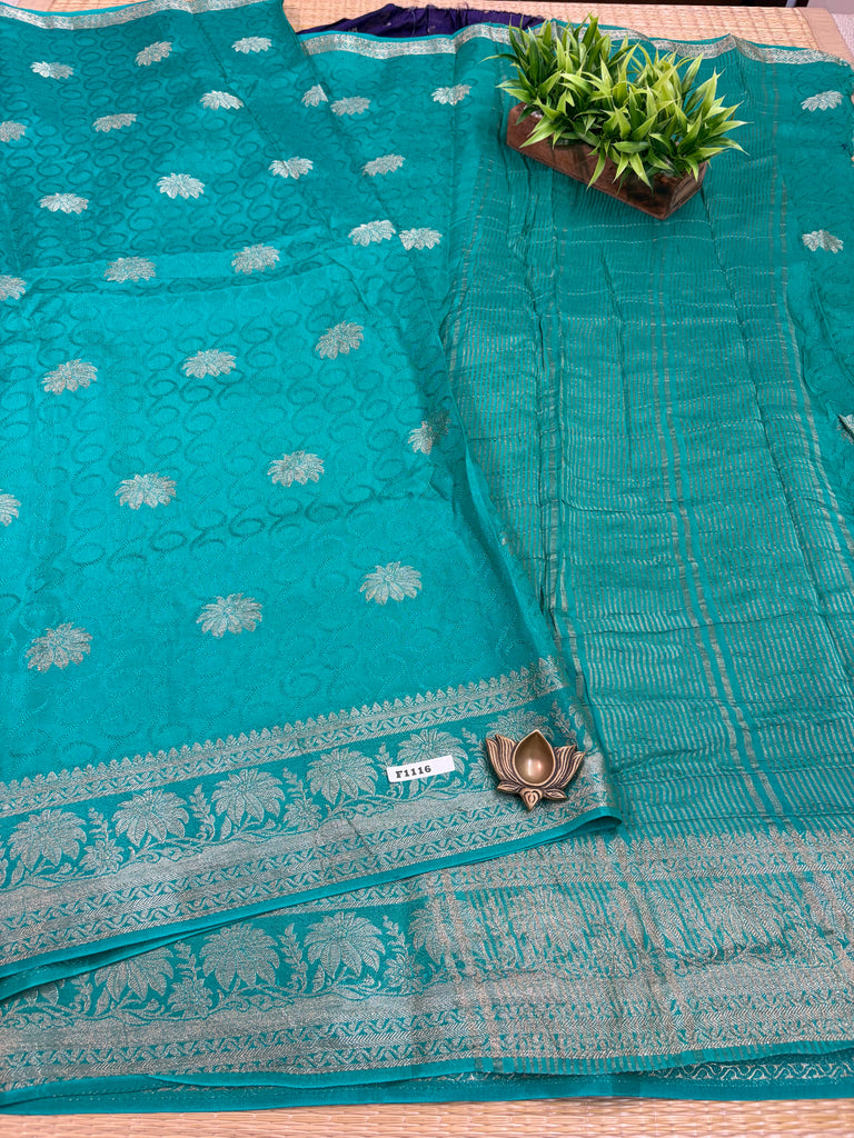Semi Georgette Sarees #F1116