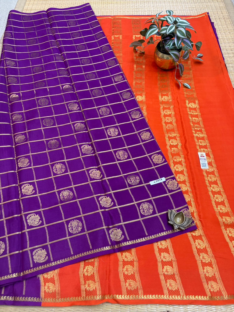 Pure Crepe Silk Saree #G2874