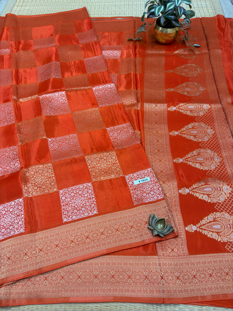 Semi Crepe Sarees #F7825