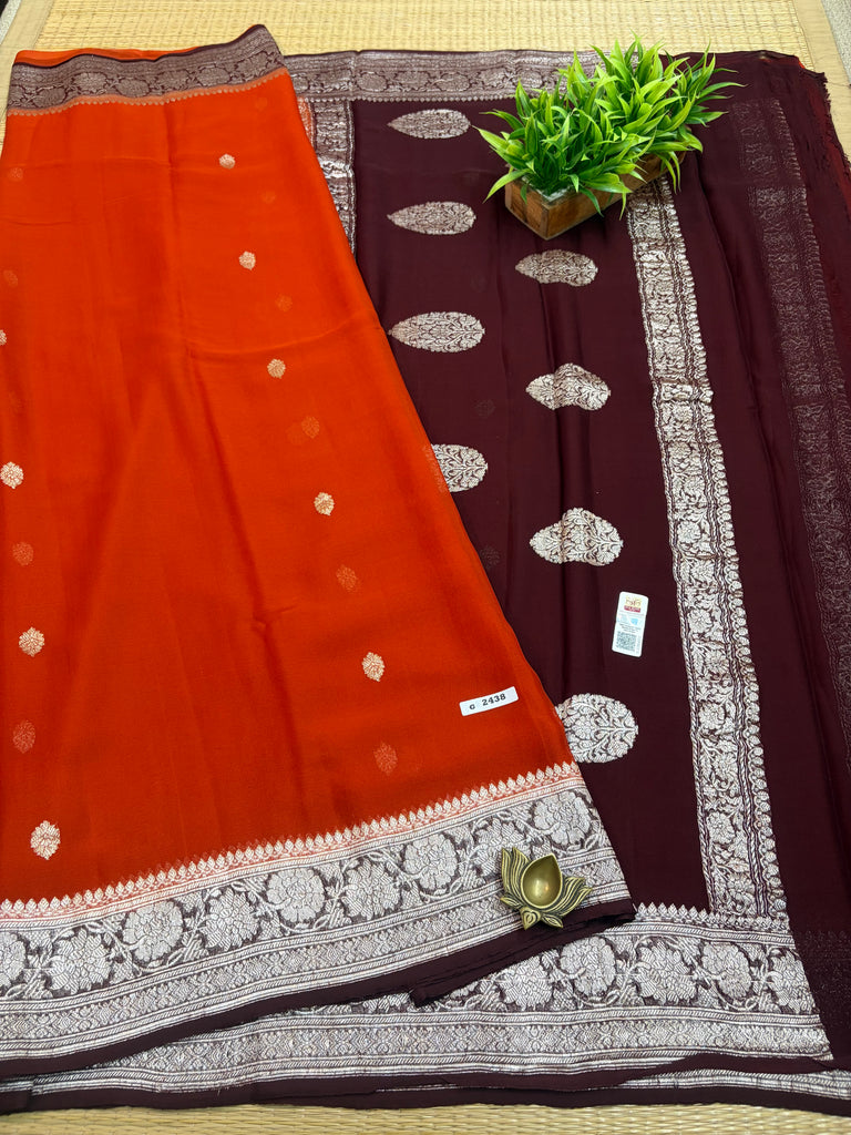 Pure Banaras Georgette Sarees #G2438