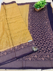 Semi Banarasi Crepe Sarees #G2615