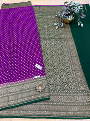 Pure Banaras Georgette Sarees #F6268