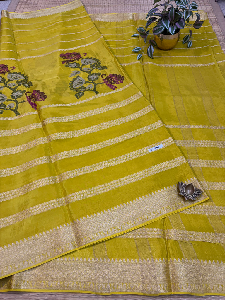 Semi Crepe Sarees #F4906