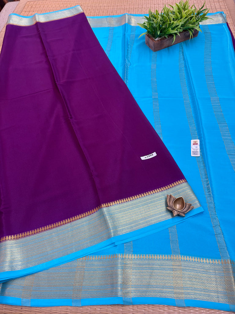 Pure Crepe Silk Saree #G1868